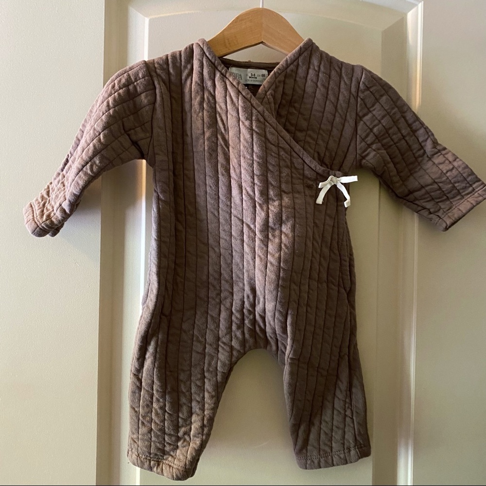 Zara Padded Kimono With Bow